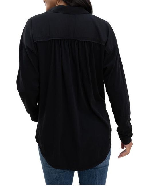 Splendid Black Paige Button-Up Shirt