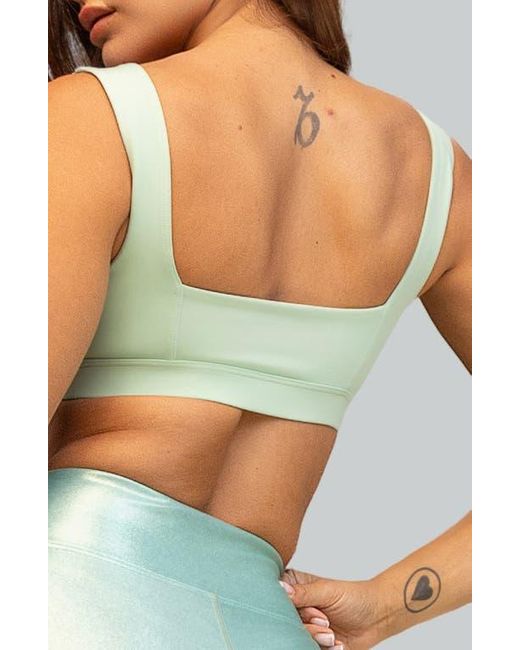 Heroine Sport Blue Nova Metallic Inset Sports Bra