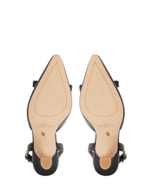 Ted Baker Black Sienna Slingback Pointed Toe Pump