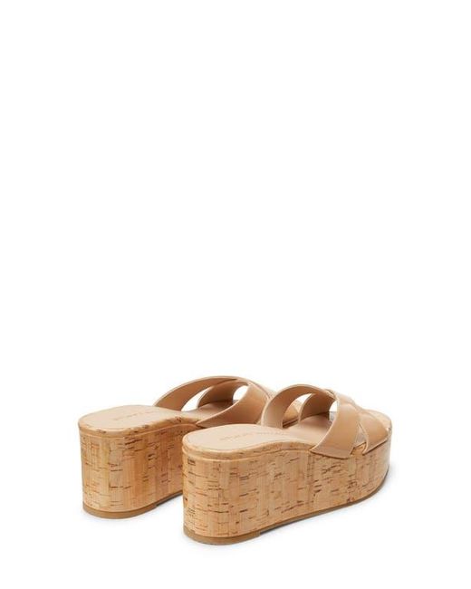 Stuart Weitzman Brown Dayna Platform Wedge Sandal