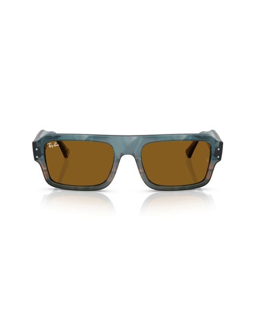 Ray-Ban Multicolor 56Mm Rectangular Sunglasses for men