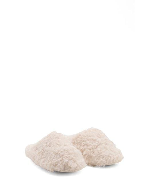 Mango Natural Faux Shearling Slipper