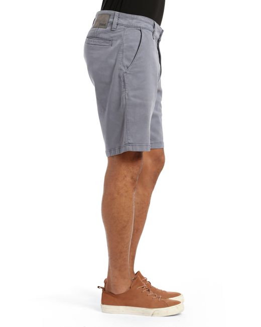 Mavi Blue Noah Stretch Twill Flat Front Shorts for men