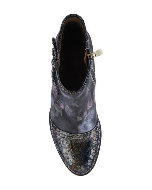 Spring Step Black Carre Cap Toe Bootie