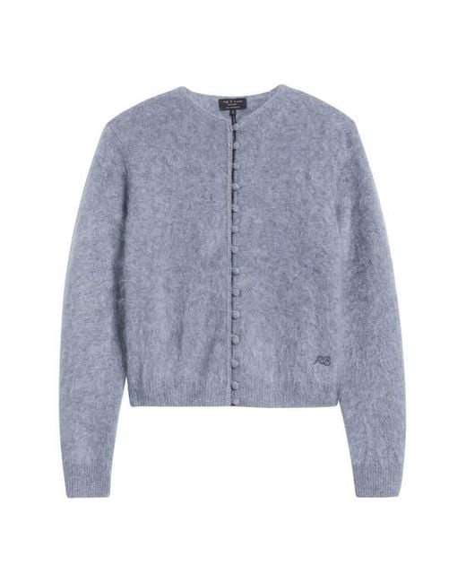 Rag & Bone Gray Jada Brushed Cashmere Cardigan