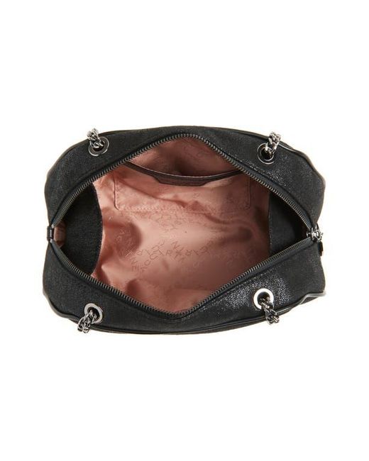 Stella McCartney Black Small Falabella Shaggy Deer Faux Leather Shoulder Bag