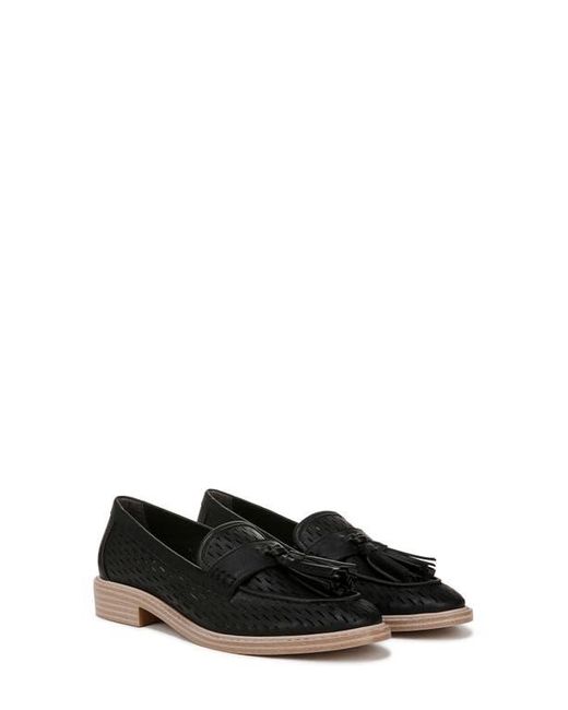 Franco Sarto Black Carolyn Low Tassel Loafer