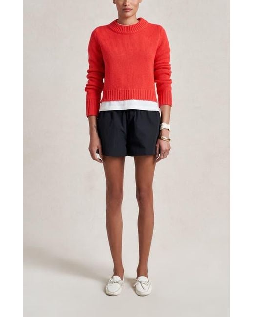 La Ligne Red Solid Mini Marin Sweater
