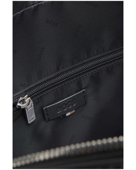 HUGO Black Crosstown Document Case for men