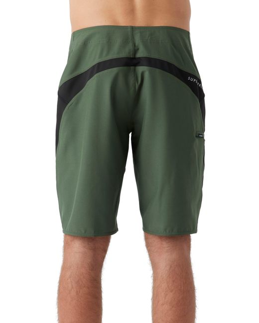 O'neill Sportswear Green Superfreak Solid 21 Water Resistant Swim Trunks for men