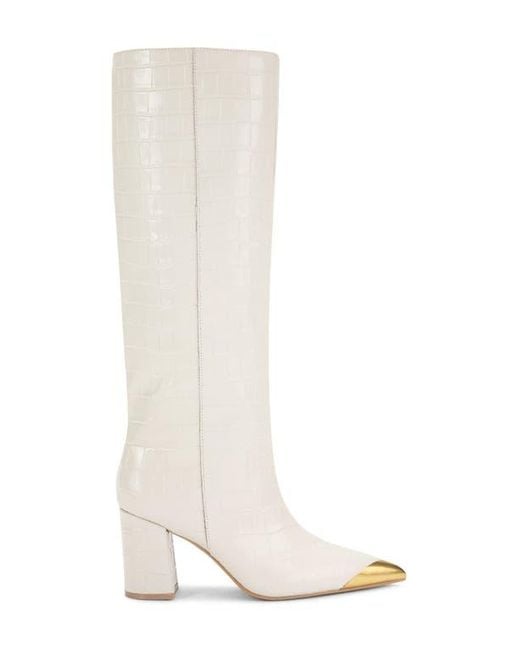 Kurt Geiger White Regent Knee High Boot
