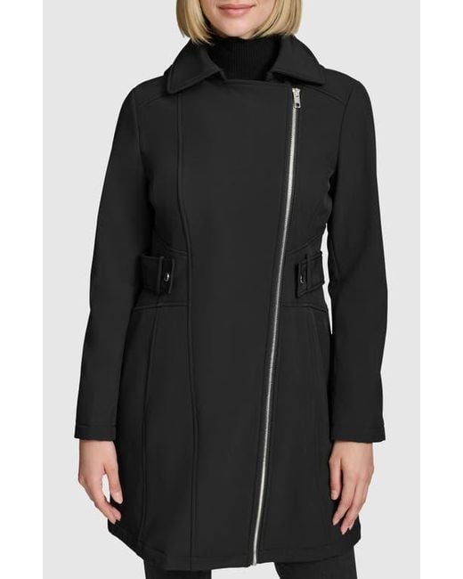 Andrew Marc Black Saylor Soft Shell Parka