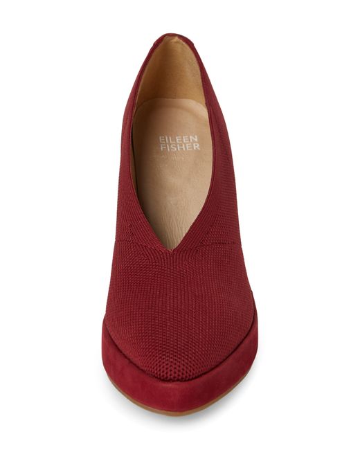 Eileen Fisher Red Signy Pump