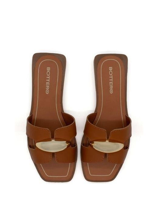 BOTTER Brown Cutout Slide Sandal