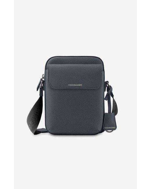 Maison De Sabre Blue Small Leather Messenger Bag