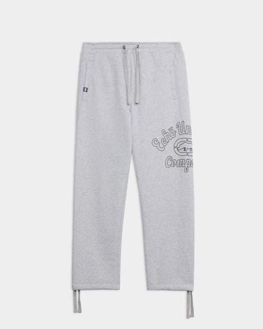 Ecko' Unltd White First String Joggers for men
