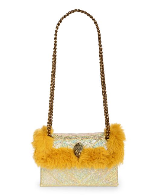 Kurt Geiger Mini Kensington Faux Fur Convertible Crossbody Bag in