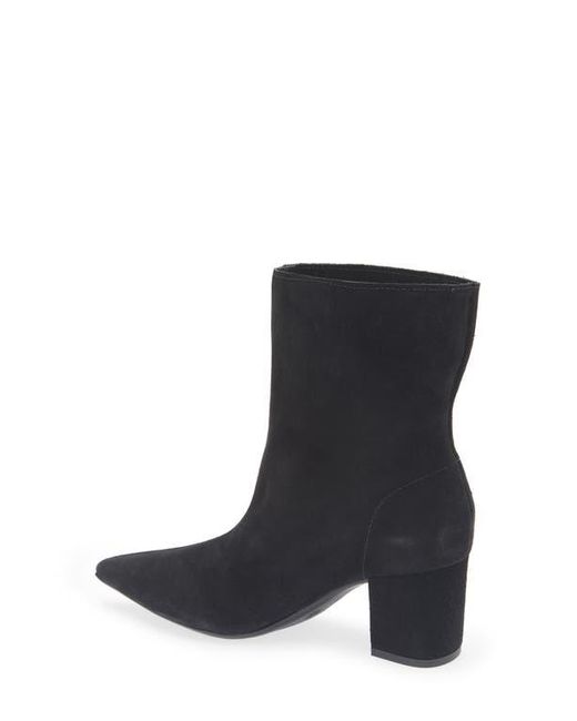 Chocolat Blu Black Lynette Block Heel Bootie