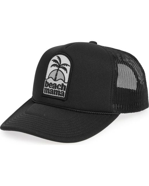Local Beach Black Beach Mama Patch Trucker Hat