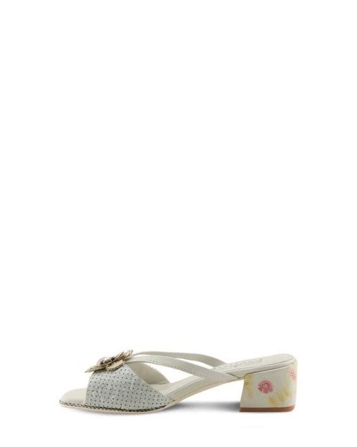 Spring Step White Europa Sandal