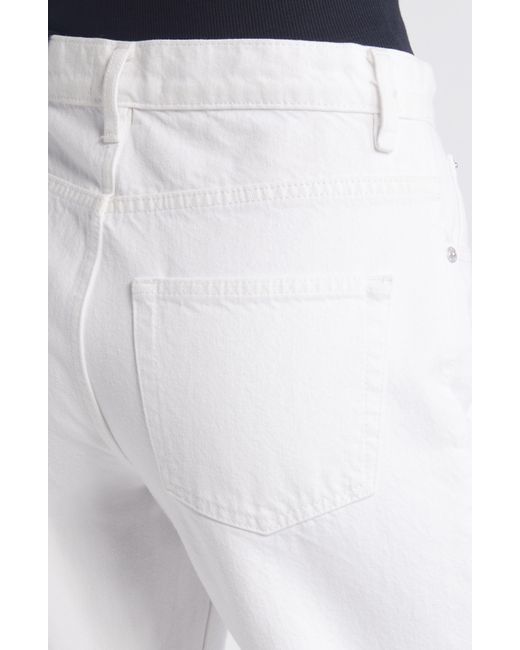 FRAME White The Slouchy Straight Leg Jeans