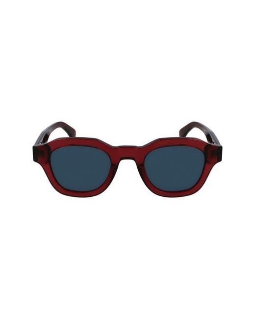 Paul Smith Blue Lyford 48Mm Small Modified Rectangular Sunglasses