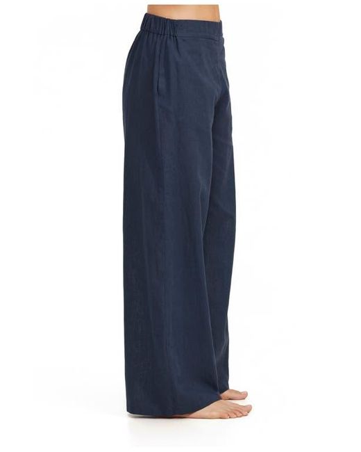 Luma Gottex Blue Luma Elastic Waist Long Pant Cover Up