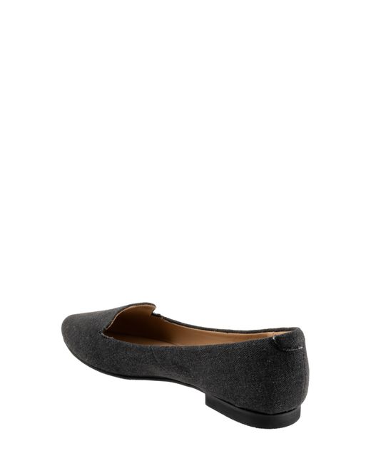 Trotters Black Harlowe Pointed Toe Loafer (women) - Multiple Widths Available