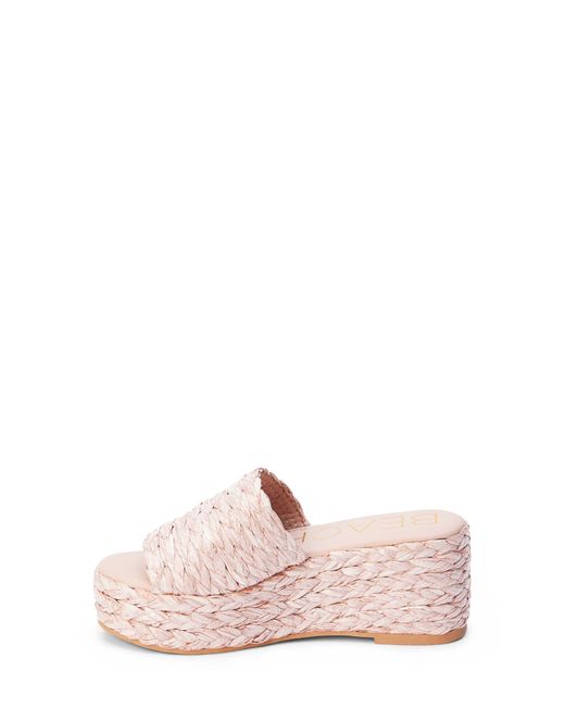 Matisse Pink Peony Platform Wedge Sandal