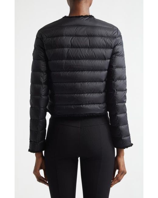 Moncler Black Fleurs Down Puffer Jacket