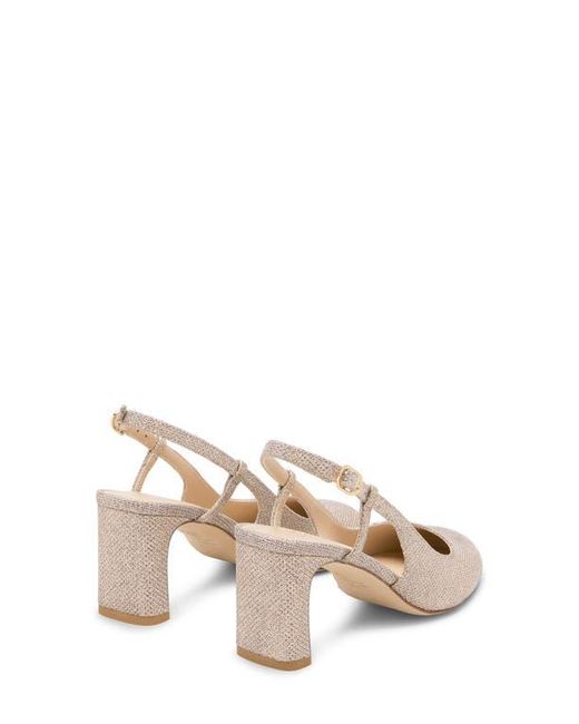 Stuart Weitzman Natural Babette Slingback 60 Pump