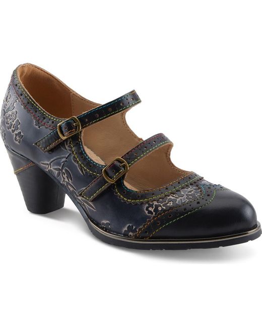 Spring Step Black Gaviria Mary Jane Pump
