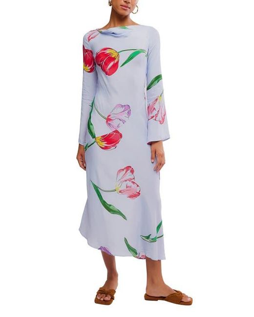 Free People Zadie Tulip Print Long Sleeve Maxi Dress in Blue | Lyst Free People Zadie Tulip Print Long Sleeve Maxi Dress in Blue | Lyst