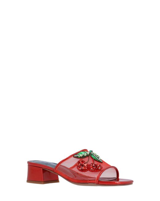 J. Reneé Red Cherry Slide Sandal