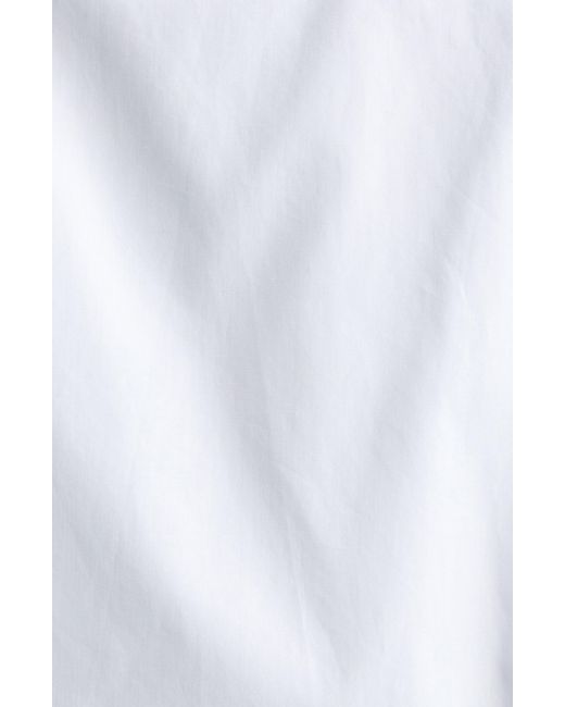 Giambattista Valli White Lace Placket Silk Button-up Shirt