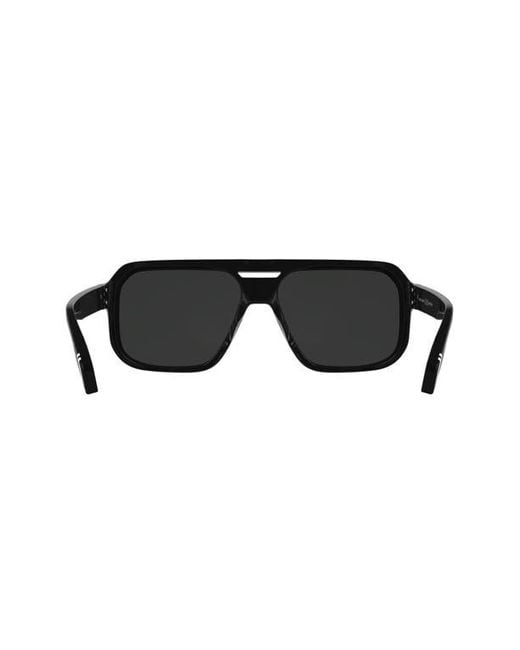 Canada Goose Black 59Mm Modified Rectangular Sunglasses for men