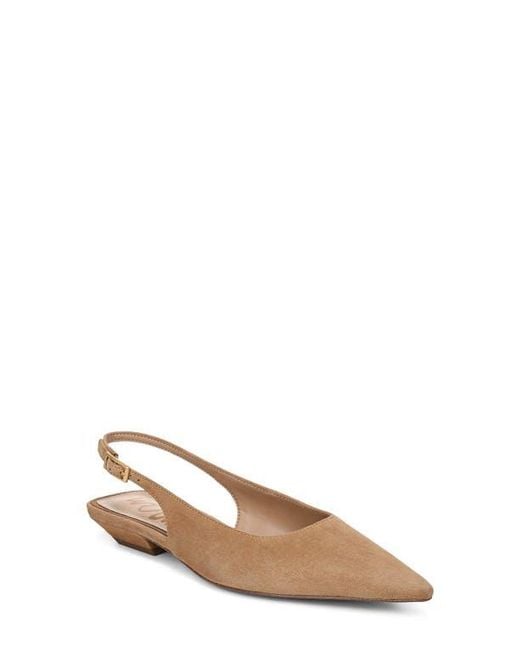 Sam Edelman Brown Netty Slingback Pointed Toe Flat