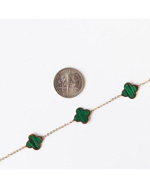 The Lovery Fine Jewelry Metallic Small Mixed Clover Bracelet