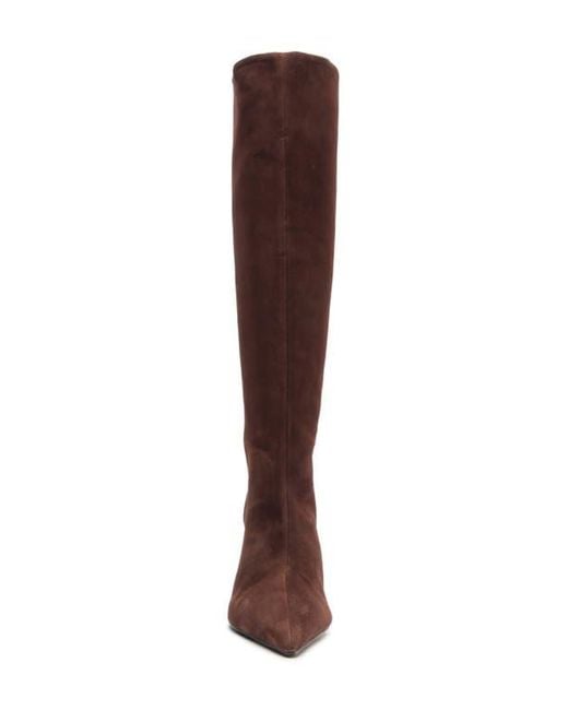 SCHUTZ SHOES Brown Ellen Up Pointed Toe Boot