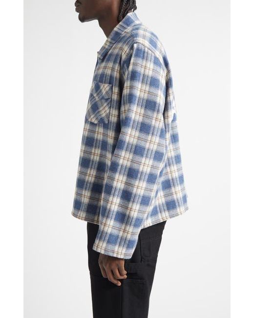 Stockholm Surfboard Club Club Plaid Overshirt in Blue for Men | Lyst