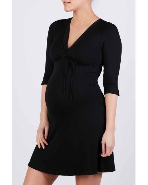 Cache Coeur Black Milk Maternity And Nursing Nightgown