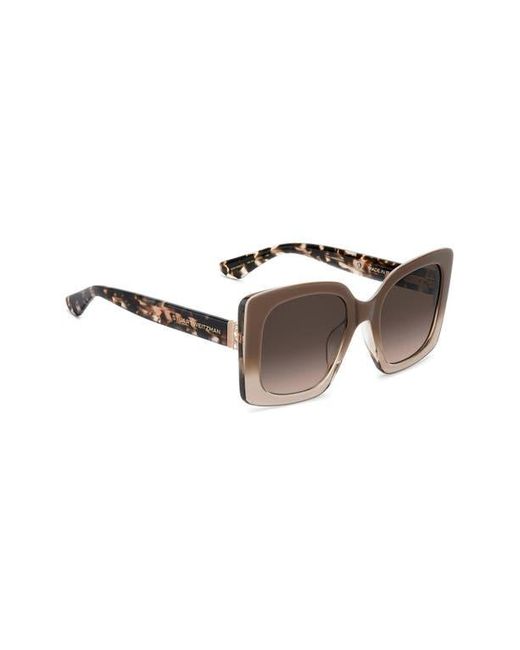 Stuart Weitzman Brown 53Mm Gradient Square Sunglasses