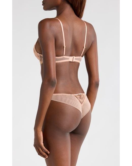 Etam Brown The Plunge Push-Up Bra