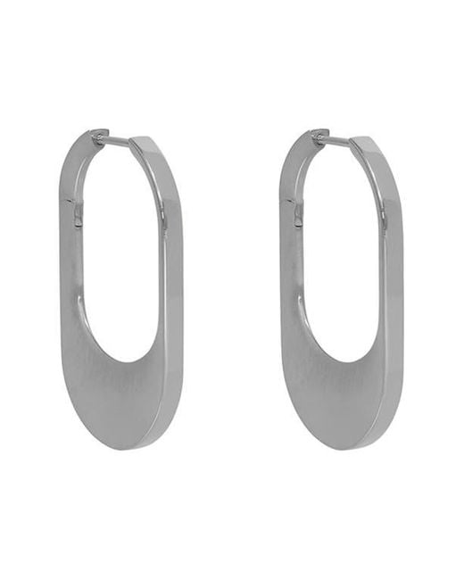 Dean Davidson White Crosby Huggie Hoop Earrings