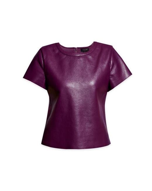 AS by DF Purple New Guard Recycled Leather Tee