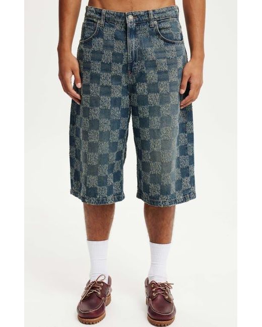 Cotton On Blue Super Baggy Jort for men
