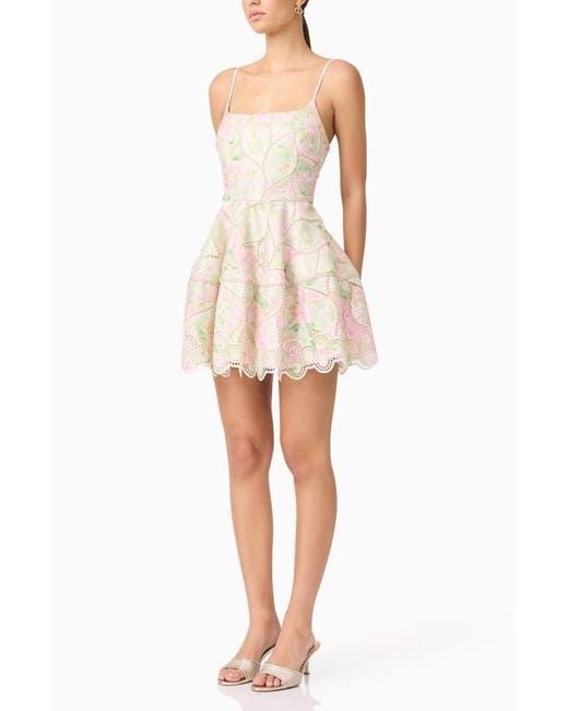 Elliatt Women's White Indria Fit Flare Minidress