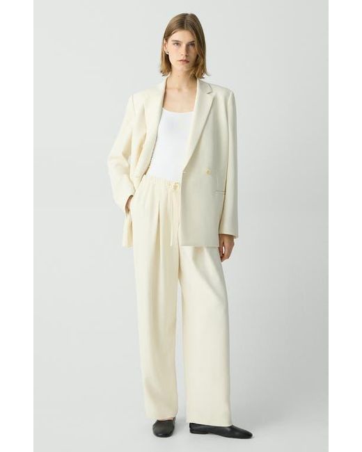 Theory White Drawstring Pants
