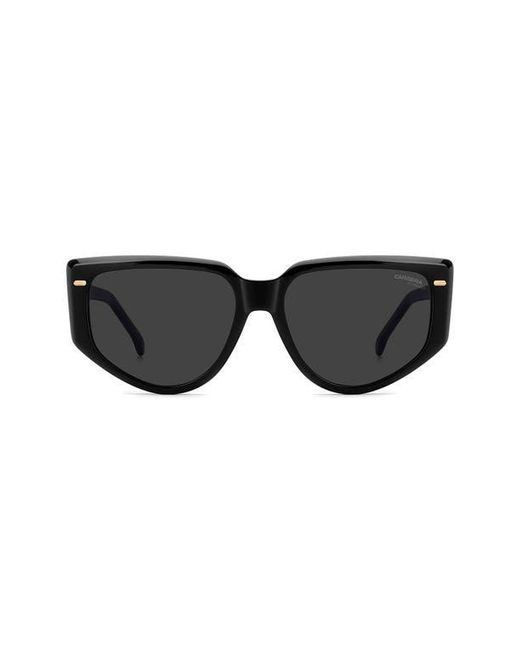 Carrera Black 57Mm Rectangular Sunglasses