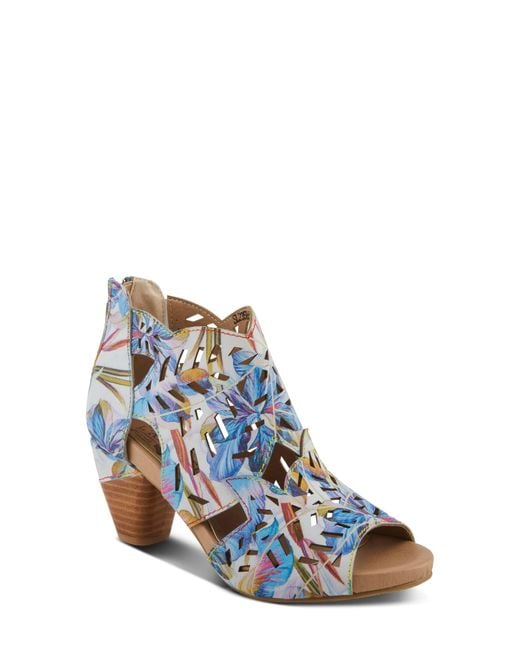 Spring Step Blue Icon Fleur Sandal